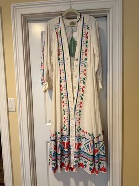 FARM RIO embroidered dress